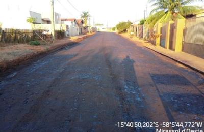 Prefeitura Municipal de Mirassol d'Oeste realizando obras