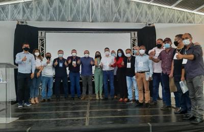 Solenidade de assinatura do conv&ecirc;nio REDESIM celebrado entre a JUCEMAT e o munic&iacute;pio de Mirassol Doeste.