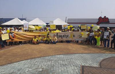 Passeata do &ldquo;Setembro Amarelo&rdquo; marca valoriza&ccedil;&atilde;o a vida e preven&ccedil;&atilde;o ao suic&iacute;dio em Mirassol d'Oeste.