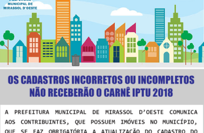 Prefeitura Municipal de Mirassol D Oeste - atualiza&ccedil;&atilde;o obrigat&oacute;ria do CPF