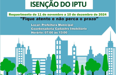 ISEN&Ccedil;&Atilde;O DO IPTU 2025
