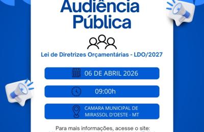 AUDI&Ecirc;NCIA P&Uacute;BLICA  DA LEI DE DIRETRIZES OR&Ccedil;AMENT&Aacute;RIAS - LDO 2027