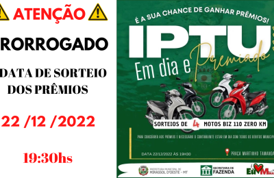 IPTU PREMIADO 2022!
