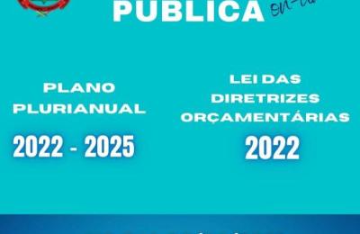 AUD&Ecirc;NCIA P&Uacute;BLICA - PPA e LDO
