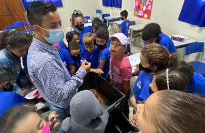 Reciclagem na educa&ccedil;&atilde;o infantil!