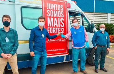 MINERVA FOODS &ndash; CEDEU UMA UTI MOV&Eacute;L PARA O MUNICIPIO DE MIRASSOL D&rsquo;OESTE.