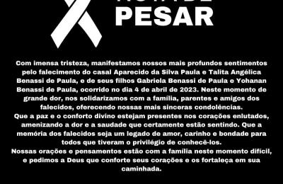 NOTA DE PESAR