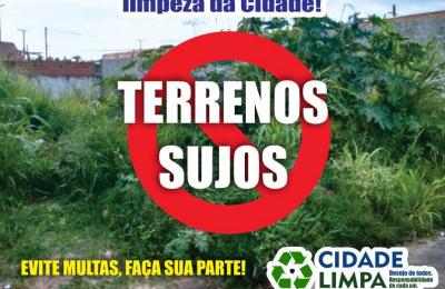 O seu terreno est&aacute; com mato alto ou acumulando entulho? ATEN&Ccedil;&Atilde;O!