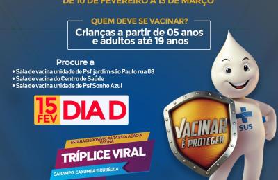 PREFEITURA MUNICIPAL DE MIRASSOL D&rsquo;OESTE PROMOVE A CAMPANHA DE VACINA&Ccedil;&Atilde;O CONTRA O SARAMPO