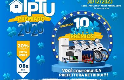 IPTU PREMIADO 2023!!!