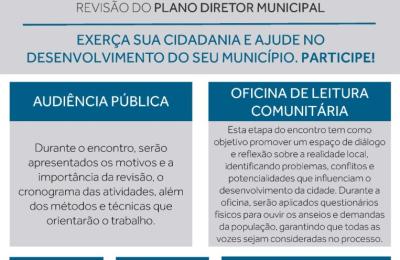 Primeira Audi&ecirc;ncia P&uacute;blica de Apresenta&ccedil;&atilde;o do Plano Diretor Municipal.
