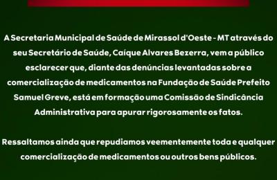 NOTA DE ESCLARECIMENTO