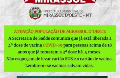 Aten&ccedil;&atilde;o popula&ccedil;&atilde;o de Mirassol d&rsquo;Oeste
