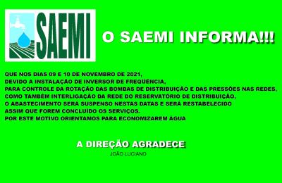O SAEMI INFORMA!!!