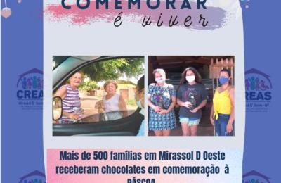 Secretaria de Desenvolvimento Social distribui chocolates em comemora&ccedil;&atilde;o a P&Aacute;SCOA.
