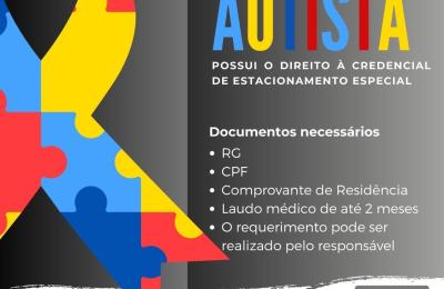 A PESSOA COM O TRANSTORNO DO ESPECTRO AUTISTA POSSUI O DIREITO &Aacute; CREDENCIAL DE ESTACIONAMENTO ESPECIAL!