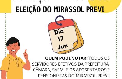 Aten&ccedil;&atilde;o servidor! Elei&ccedil;&atilde;o Mirassol Previ 2025