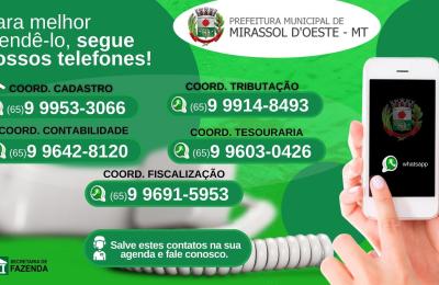 Para melhor atend&ecirc;-lo, segue nossos telefones!