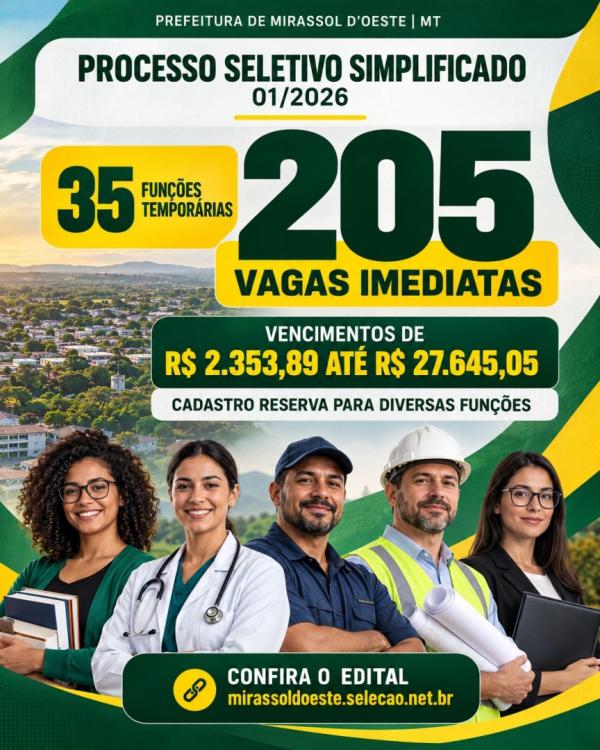 Processo Seletivo Simplificado n&ordm; 01/2026