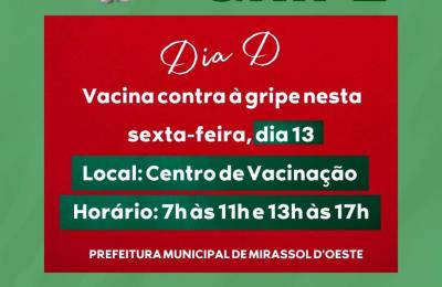 DIA D - vacina&ccedil;&atilde;o da GRIPE