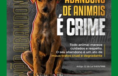 ABANDONO E MAUS-TRATOS DE ANIMAIS &Eacute; CRIME!