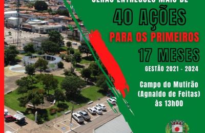 A&ccedil;&otilde;es da Prefeitura de Mirassol d&rsquo;Oeste, gest&atilde;o 2021/2024!