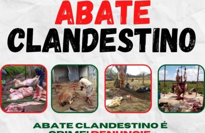 DIGA N&Atilde;O AO ABATE CLANDESTINO