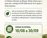 ITR 2026: prazo para produtores rurais