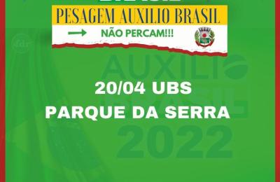 PESAGEM AUXILIO BRASIL!!!