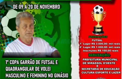 1&deg; COPA GARR&Atilde;O