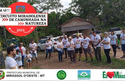 2&ordf; CIRCUITO DE CAMINHADA DA NATUREZA DE MIRASSOL D'OESTE 2023.