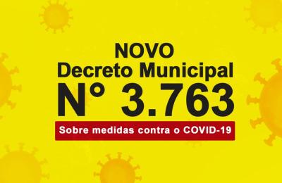 NOVO DECRETO N&ordm; 3.763 flexibiliza abertura dos mercados e congeneres at&eacute; as 19h aos s&aacute;bados, PER&Iacute;ODO DE VALIDADE do decreto 09 de julho at&eacute; o dia 12 de julho de 2020.