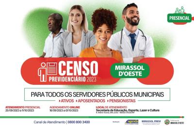 Censo previdenci&aacute;rio 2023
