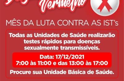 DEZEMBRO VERMELHO, M&Ecirc;S DA LUTA CONTRA A IST's.S