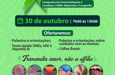 OUTUBRO VERDE &mdash; CONSCIENTIZA&Ccedil;&Atilde;O E COMBATE &Agrave; S&Iacute;FILIS-2026