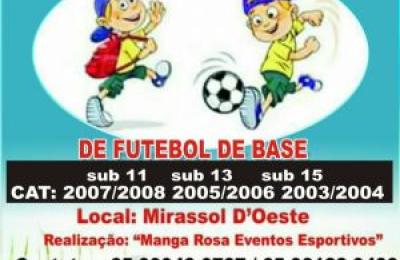 Futebol de Base vai reunir 400 atletas em Mirassol D Oeste