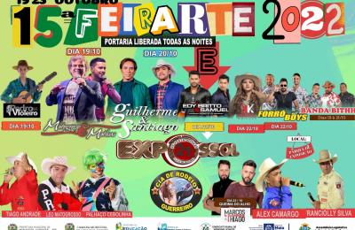 15&ordf; FEIRARTE/ EXPOSSOL/ FESTA DO PE&Atilde;O 2022