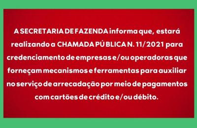 CHAMAMENTO P&Uacute;BLICO 11/2021