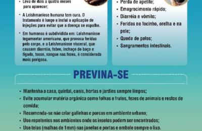 PREVINA-SE CONTRA A LEISHMANIOSE!