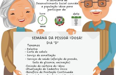 SEMANA DA PESSOA IDOSA!