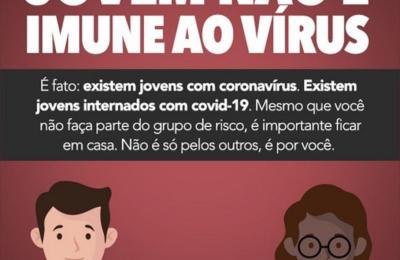 Mais jovens est&atilde;o contraindo Covid-19